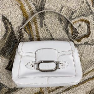 💕 Cole Haan white leather small satchel purse 💕